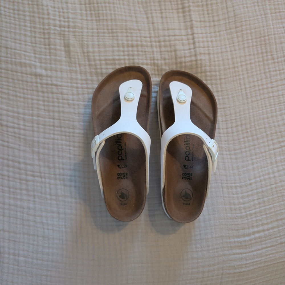 Birkenstock papillio White Thong Sandals - Women 38